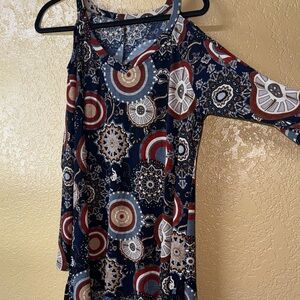Bohemian Cold Shoulder Dress